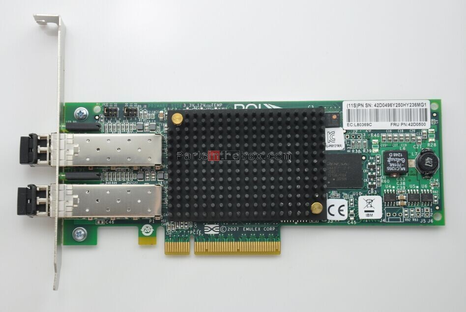 IBM Emulex 8Gb FC Dual-port HBA 42D0494 LPE12002-e 42D0500 42D0496 