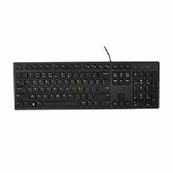 Dell USB Wired Keyboard (Black) KB216 Quiet and good tactile feel Wired Keyboard