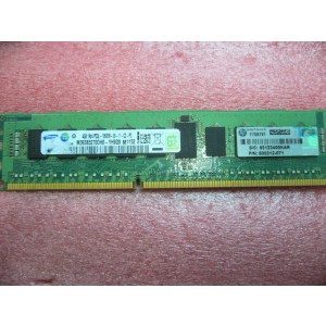 QTY 1x 4GB DDR3 1Rx4 PC3L-10600R ECC Registered Server memory HP 605312-071